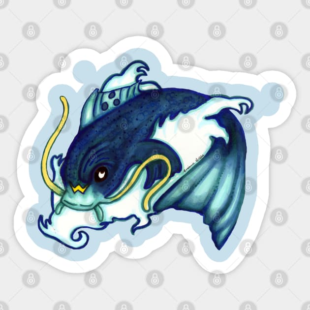 Fish Sticker by brigillustration